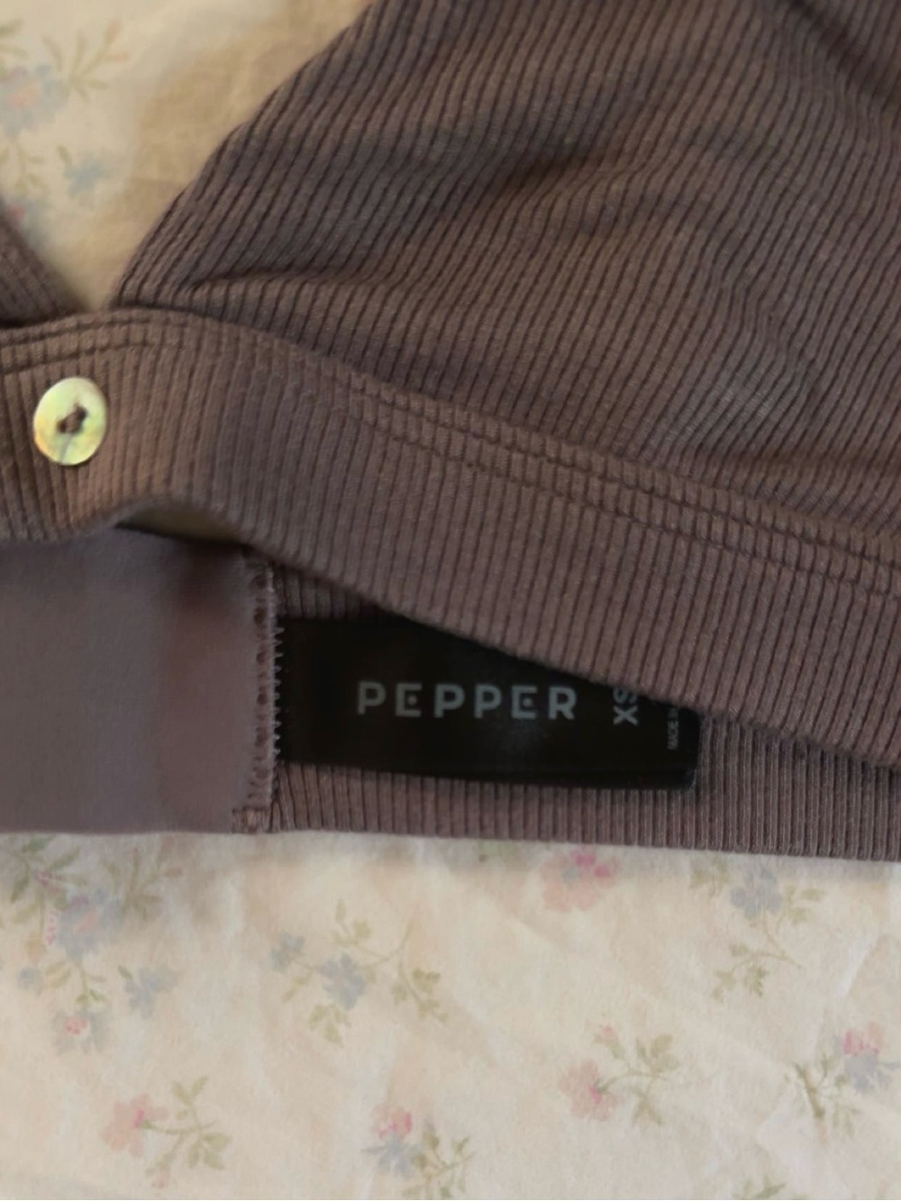 Pepper Ribbed Bralette - Picture 3 of 3